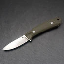 PUP KF014 Hunting EDC Fixed-blade (14C28N blade, Green G10 handle)